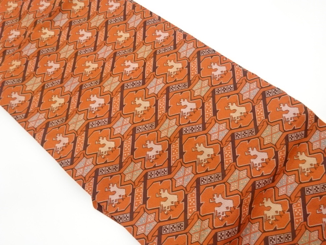 リサイクル　有栖川文模様織出し名古屋帯